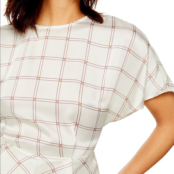 Topshop Check Blouse - Picture 3 of 5
